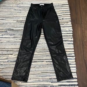 Abercrombie curve love leather pants